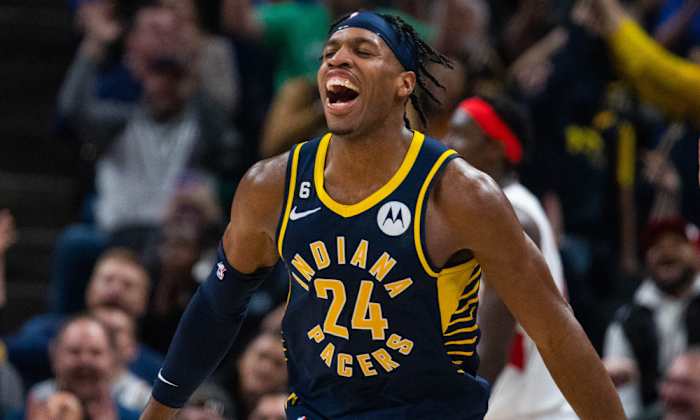 Indiana Pacers wing Buddy Hield could be a trade target for the New York Knicks.